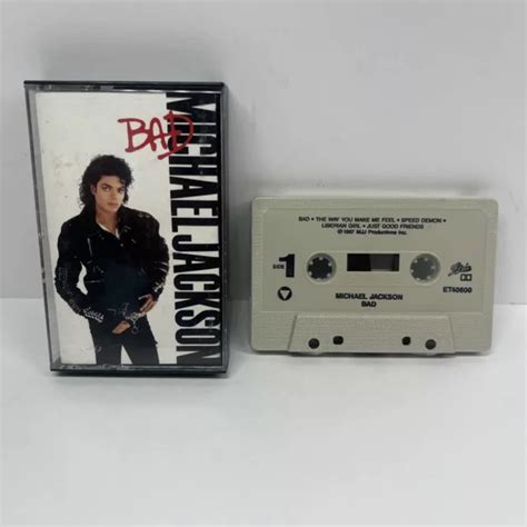 Michael Jackson Bad Cassette Tape Epic Records 1987 995 Picclick