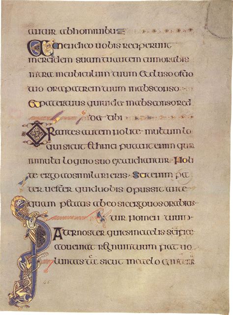 Uncial Script Book Of Kells Illuminated Letters Illuminated Manuscript