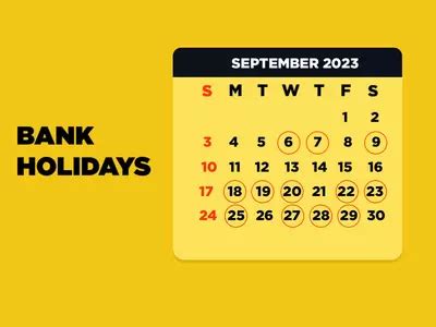 List Of Bank Holidays In September 2023 - Banks Will Be Closed For 16 Days