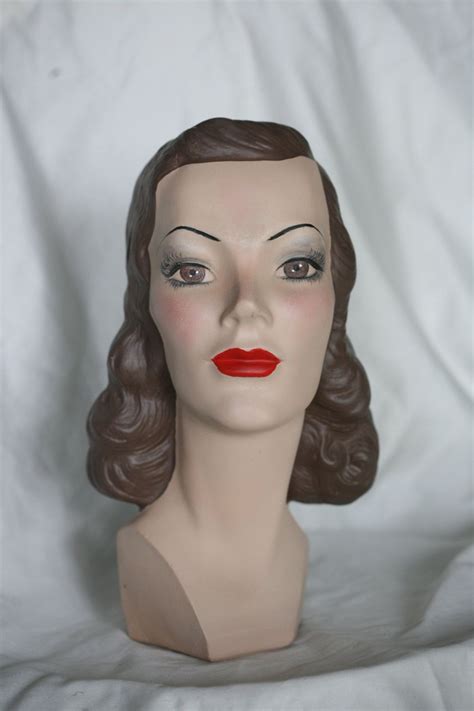 Vintage Mannequin Head Antique Head Reproduction Head Old Etsy