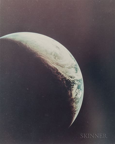 Taken By A Maurer 70mm Camera Aboard The Apollo 4 Spacecraft First Color Photograph Of The