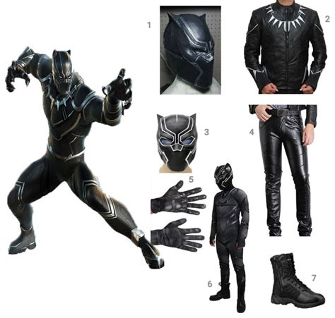 Black Panther Costume For Kids And Adult
