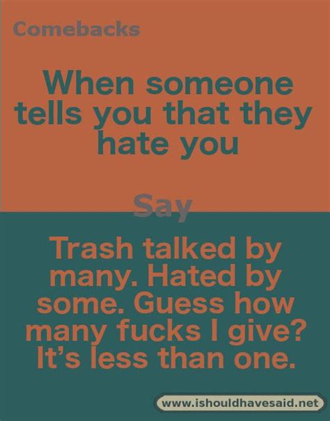 Amazingly epic savage n clever comebacks for roasting the haters, bullies, narcissists best ever comebacks for haters | i should have said. Pin on Bullying
