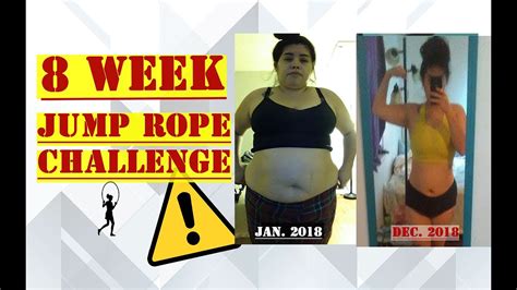 8 Week Jump Rope Challenge Weight Loss Transformation Youtube