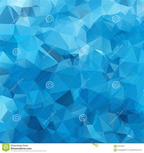 Blue White Light Polygonal Mosaic Stock Illustration Illustration Of