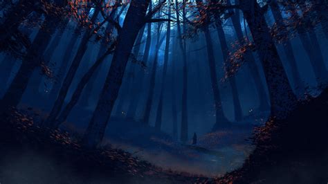 Dark Forest Environment Concept Art Sketch A Day Landscape