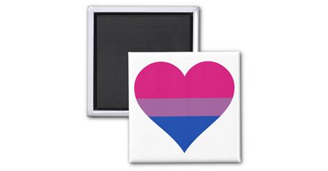 Bisexual Heart Lgbtq Pride Flag Magnet Zazzle
