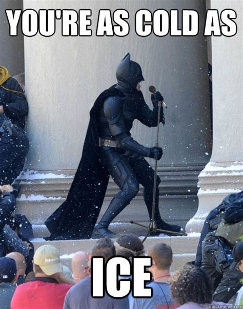 You Re As Cold As Ice Batman Memes
