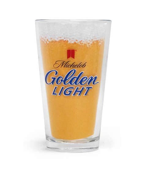 Michelob Golden Light Nucleated 16oz Pint Glass The Beer Gear Store