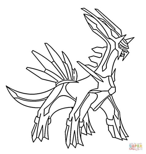 Dialga Coloring Page Free Printable Coloring Pages