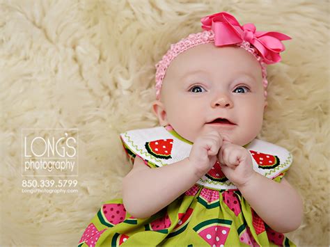 Paisley Three Months Tallahassee Photographers Longs Photography