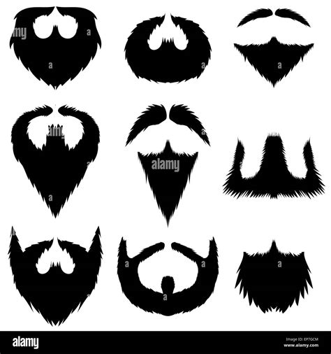 Mustaches And Beards Collection Stock Vector Image And Art Alamy