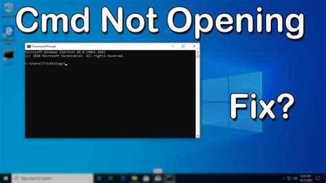 How To Fix Command Prompt CMD Not Working Opening In Windows YouTube