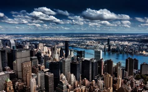 2560x1600 2560x1600 Clouds Skyscraper New York City Wallpaper