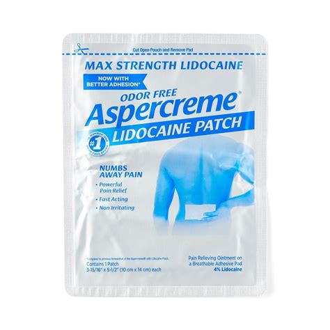 Aspercreme Lidocaine Pain Relieving Patch 39x55 5ct