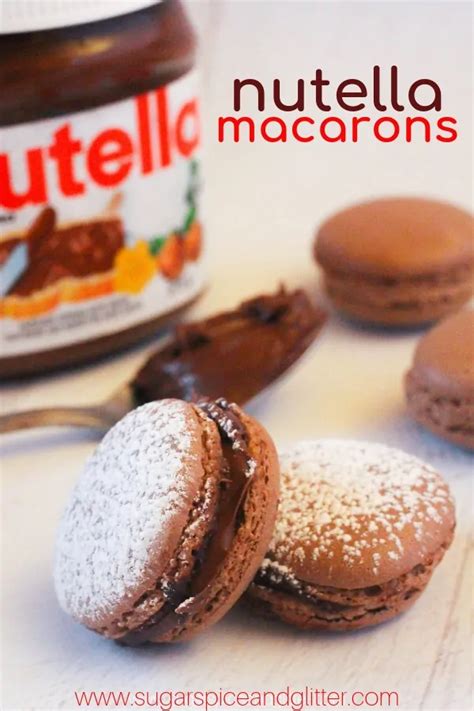 Nutella Macarons Sugar Spice And Glitter