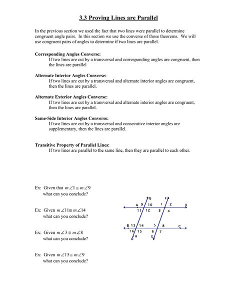 32 Parallel Lines Proofs Worksheet Answers Support Worksheet