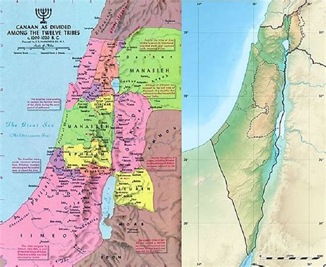 Map Of Israel And Judah Divided Kingdom