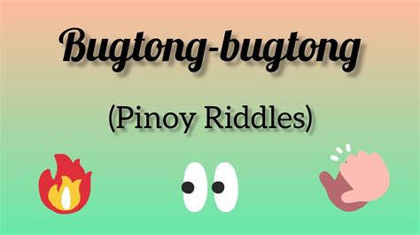 Bugtong Bugtong Pinoy Riddles Youtube