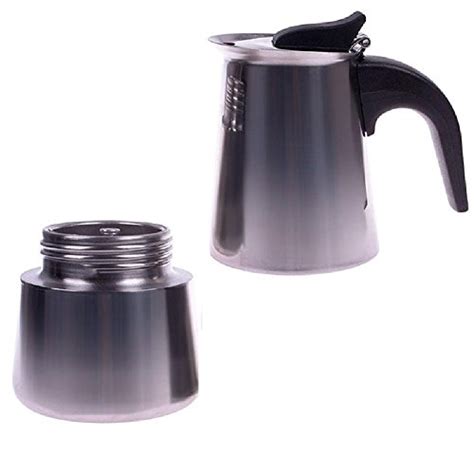 Eachbid Smart Applied 2 Cup Stainless Steel Moka Espresso Latte