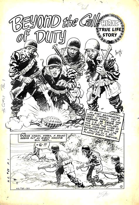 Frank Frazetta Original Artwork Heroic Comics 69 Page