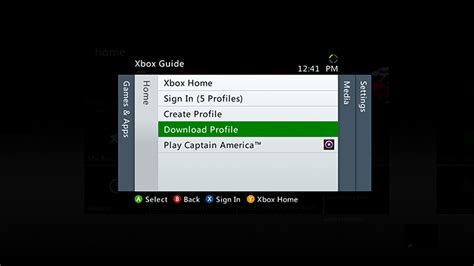 Download Xbox Live Profile To An Xbox 360 Console
