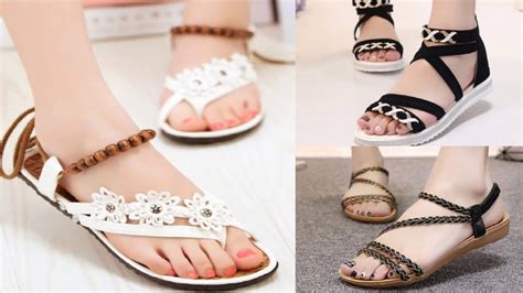 Latest Ladies Fancy Flat Sandals Collection Latest Ladies Flat
