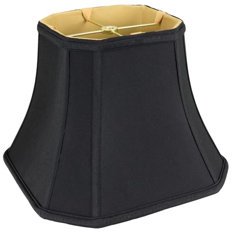 Black Bell Cut Corner Silk Square Lamp Shade Lamp Shade Pro