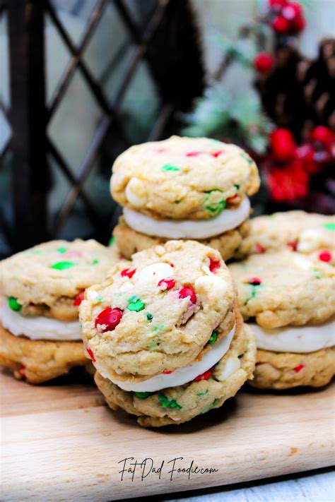 Oatmeal Christmas Sandwich Cookie Recipe Fat Dad Foodie