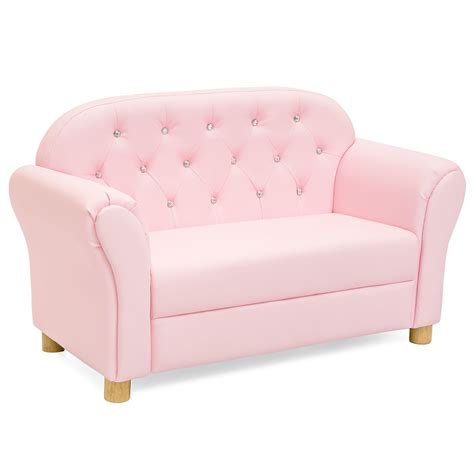 Best Choice Products 36in Upholstered Tufted Mini Sofa Couch For Kids