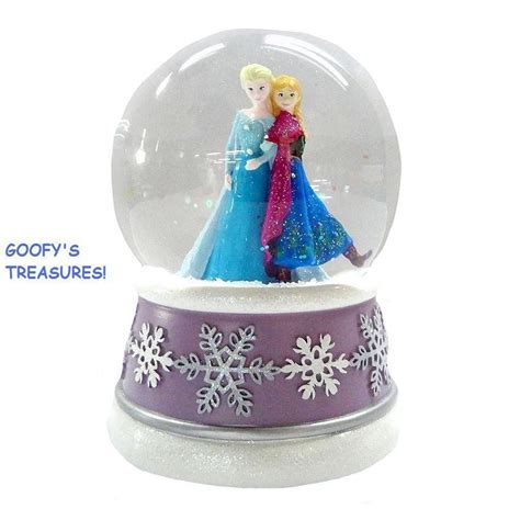 Disney Frozen Elsa And Anna Musical Snowglobe Let It Go New Snow