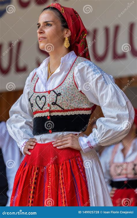 Dancer Girl From Portugal In Traditional Costume Editorial Stock Photo