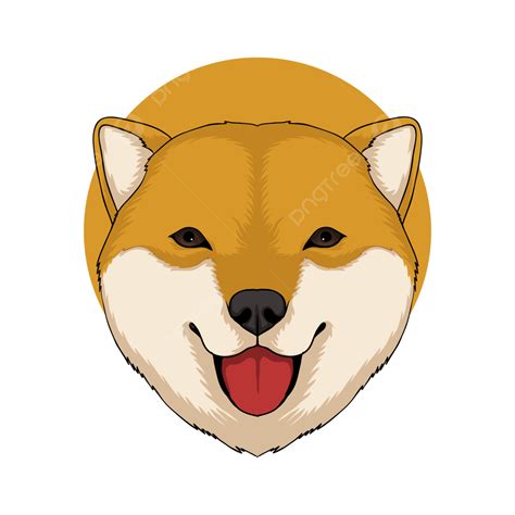 Dog Shiba Inu Vector Png Images Shiba Inu Dog Head Vector Illustration