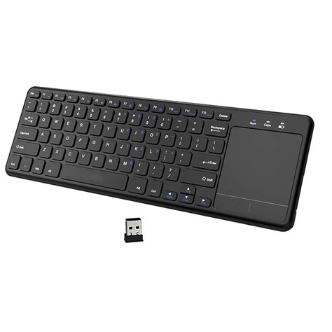 Wireless Touch Keyboard With Built In Touchpad Mouse For Laptops