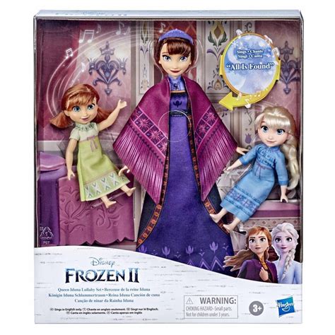 Disneys Frozen 2 Queen Iduna Lullaby Set With Elsa And Anna Dolls Singing Queen Iduna Toy