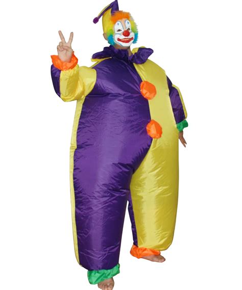 Free Shipping Clown Inflatable Costume Adult Fancy Dress Suit Party