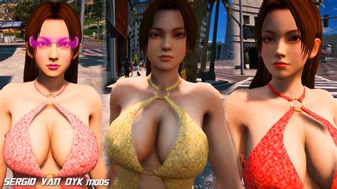 Mai Shiranui V Dress Add On Ped Replace GTA5 Mods Com