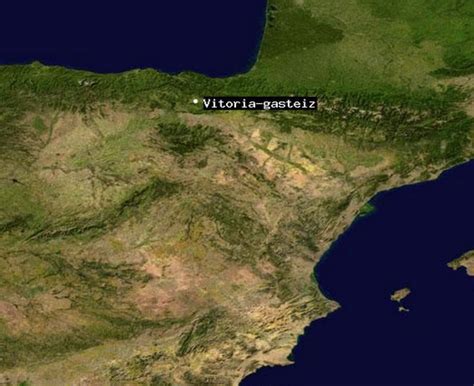 Het is de zetel van de baskische regering en is het culturele en financiële centrum. Vitoria Gasteiz Karte