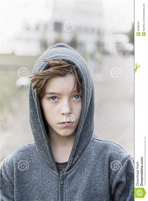 I bought the blue one. Portrait Of A Teenage Boy With Grey Hoodie Sweatshirts ...
