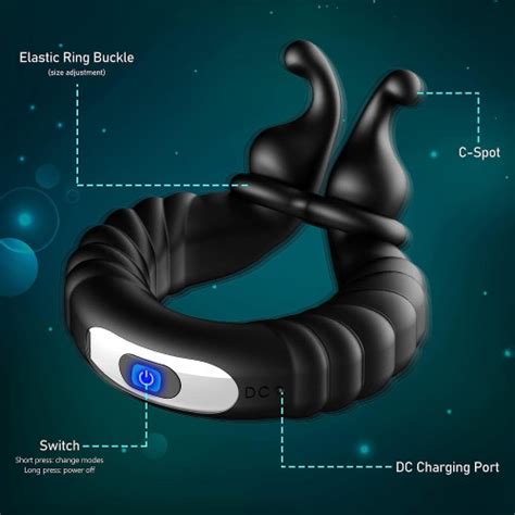 Snagshout Vibrating Cock Ring Penis Rings For Men Erection Support Pleasure Enhance