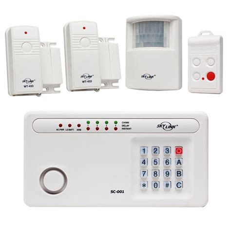 A monitoring service will contact responders when an alarm is activated a professionally installed system requires a certified technician to come to the home to install and activate. SkyLink Wireless Security System Alarm Kit-SC-100 Security System - The Home Depot