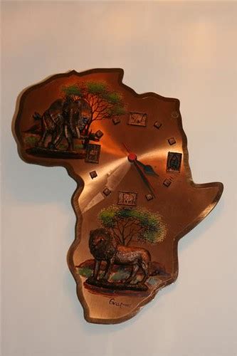 Copper Africa Clock This Beautiful Clock Is Made From Copp Flickr