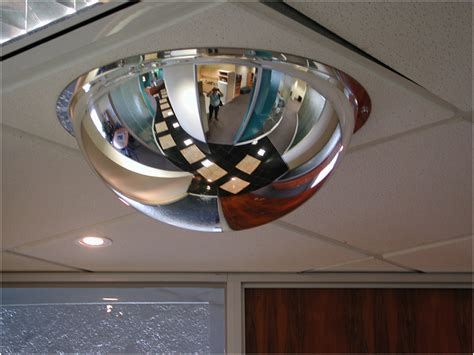 The panoramic ceiling dome mirror offers wide angle surveillance from any direction. Securikey 600mm Convex Acrylic Indoor Ceiling Dome Mirror ...