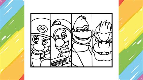 The Super Mario Bros Movie Coloring Pages / Mario Coloring / Midranger