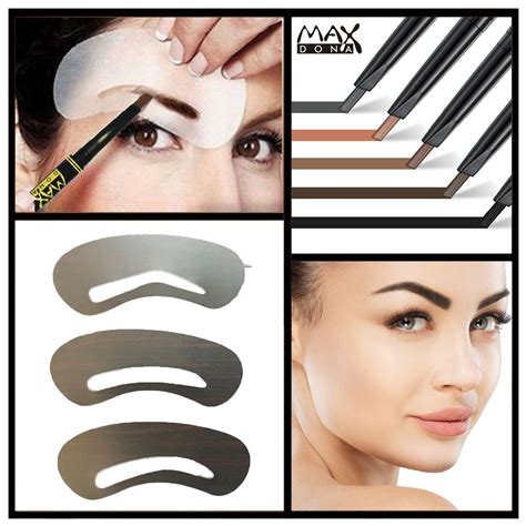 Professional Eyebrow Shaping Stencil And Pencil Eye Brow Template Liner
