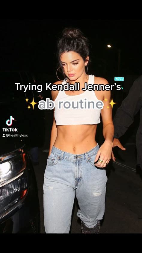 Kendall Jenner Ab Routine Workout Videos Stomach Workout Slim Waist Workout Workout Videos