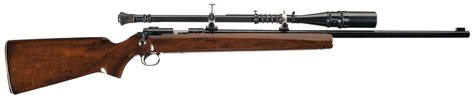 Winchester Model 52d Single Shot Bolt Action Target Rifle With Unertl Scope