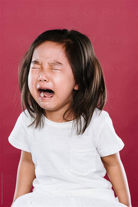 Portrait Of Crying Girl By Stocksy Contributor Maahoo Stocksy