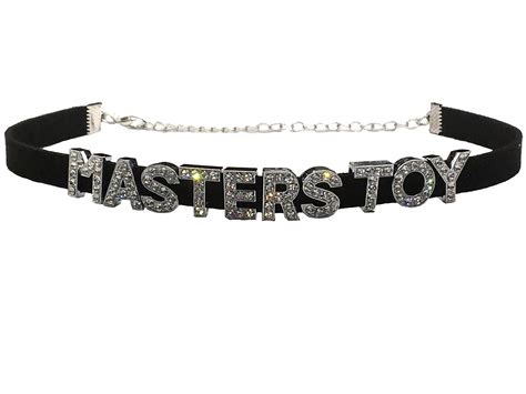 Masters Toy Sexy Choker Necklace For Your Owned Hotwife Slut Shared Slutty Hot Wife Sparkly