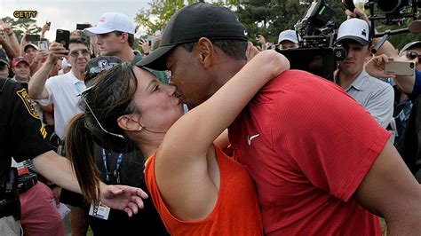 Tiger Woods Embraces Girlfriend Erica Herman After Golf Greats First